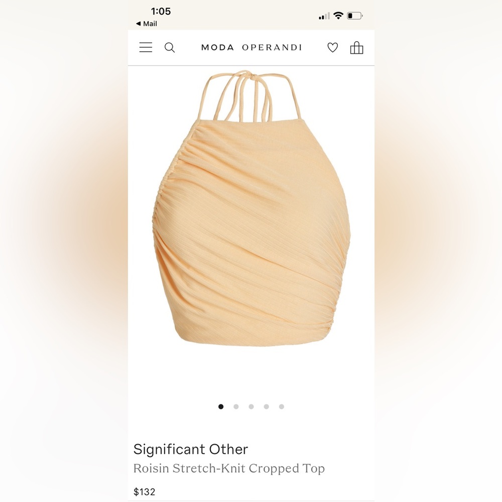 Significant Other knit crop top